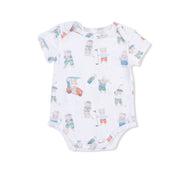 Golfing Teddy Bears - Short Sleeve Bodysuit