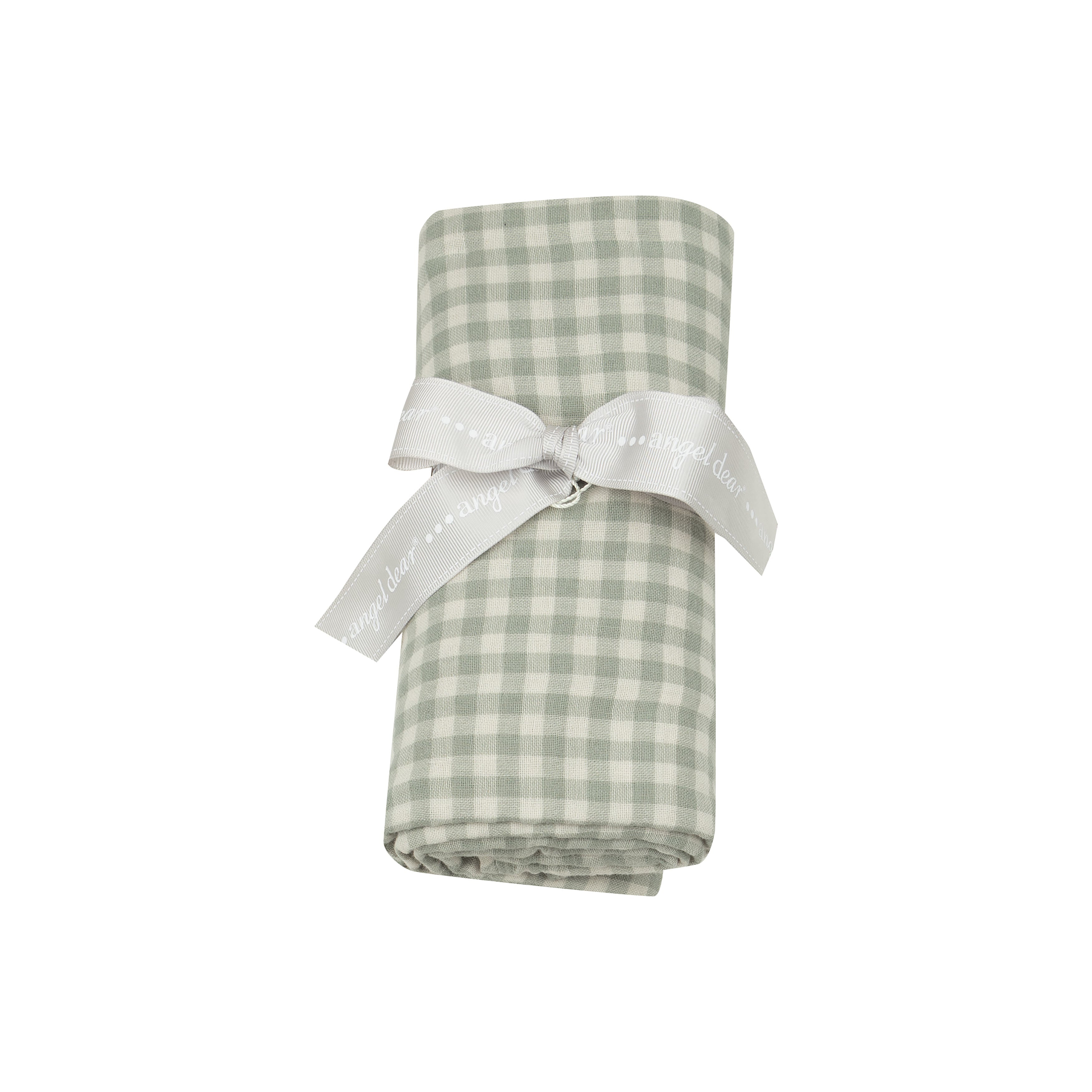 Swaddle Blanket - Mini Green Gingham