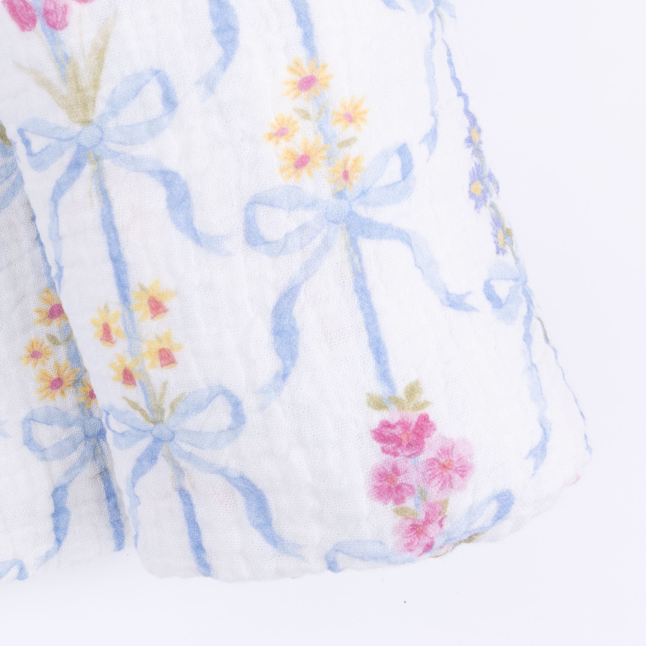 Ribbon Bouquets - Swaddle Blanket