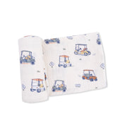 Zooming Golf Carts - Swaddle Blanket
