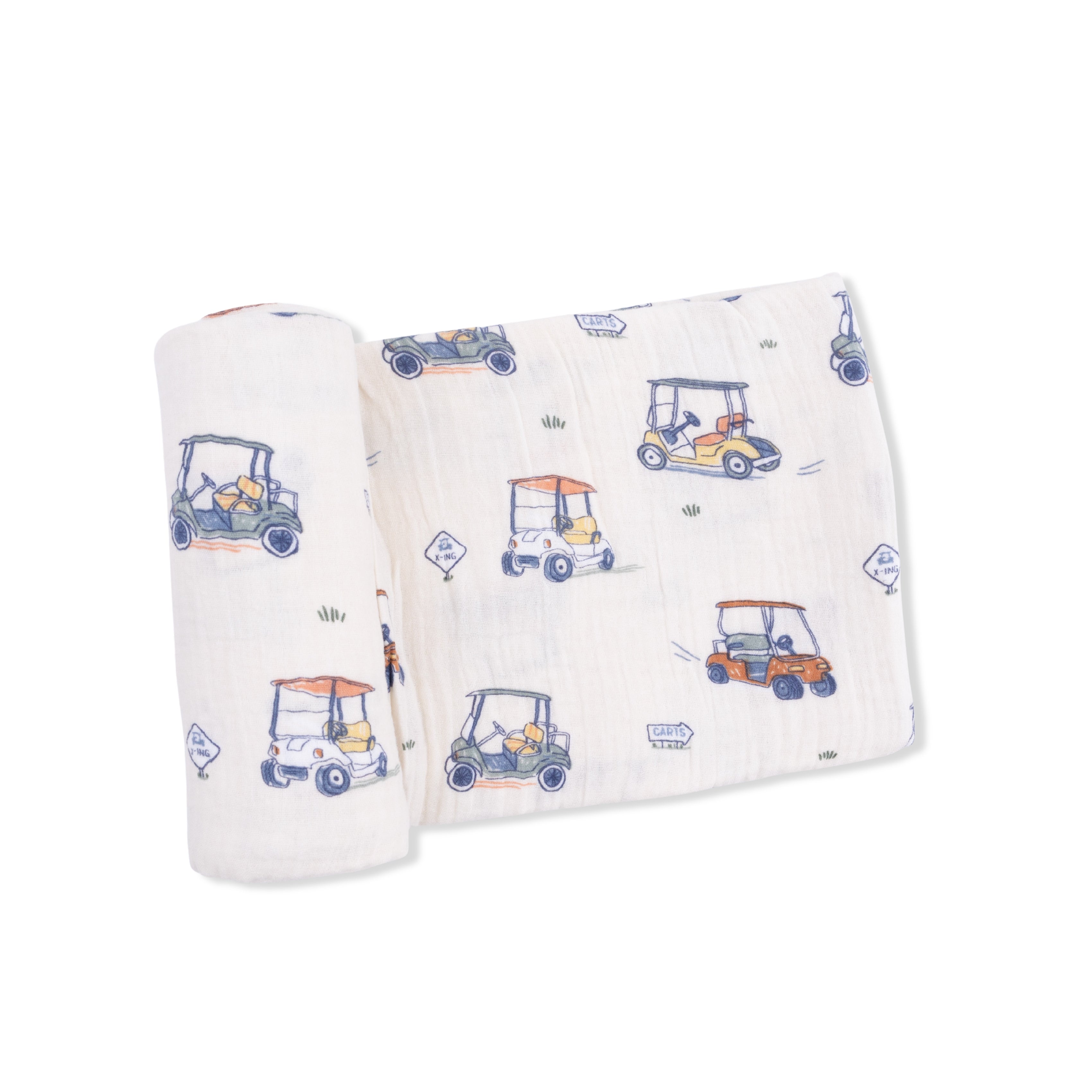 Zooming Golf Carts - Swaddle Blanket