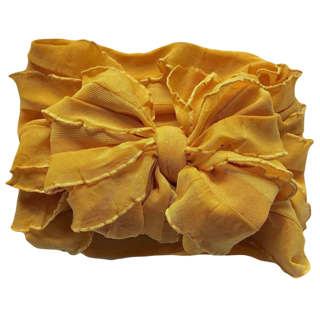 Mustard Ruffled Headband