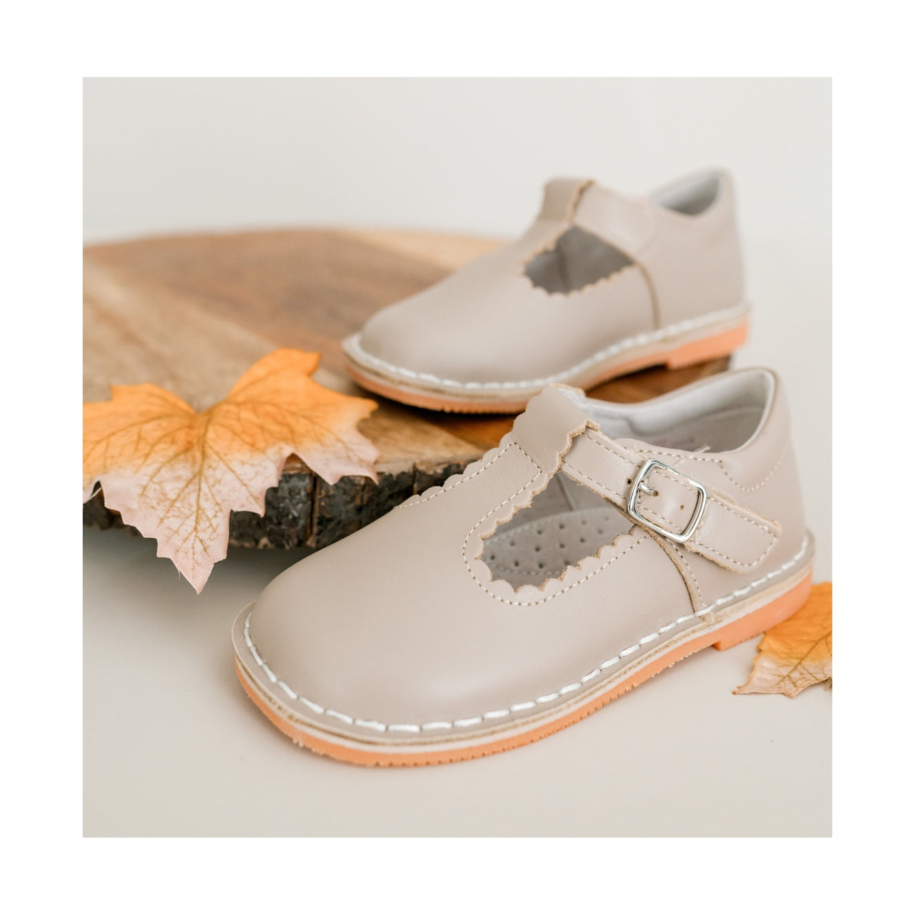Selina Scalloped T-strap Mary Jane