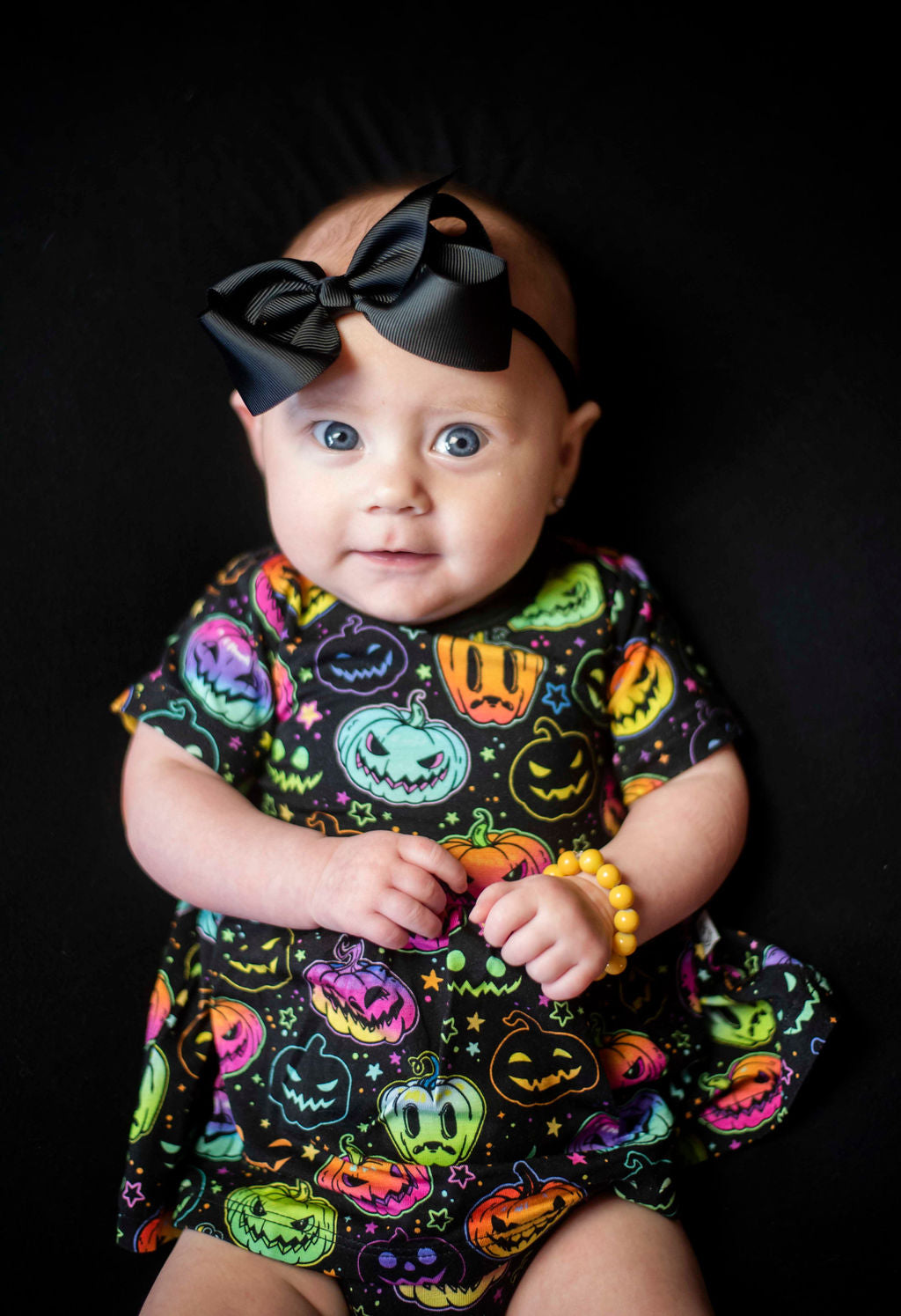 Halloween Pumpkins | Bamboo Baby Bodysuit Dress