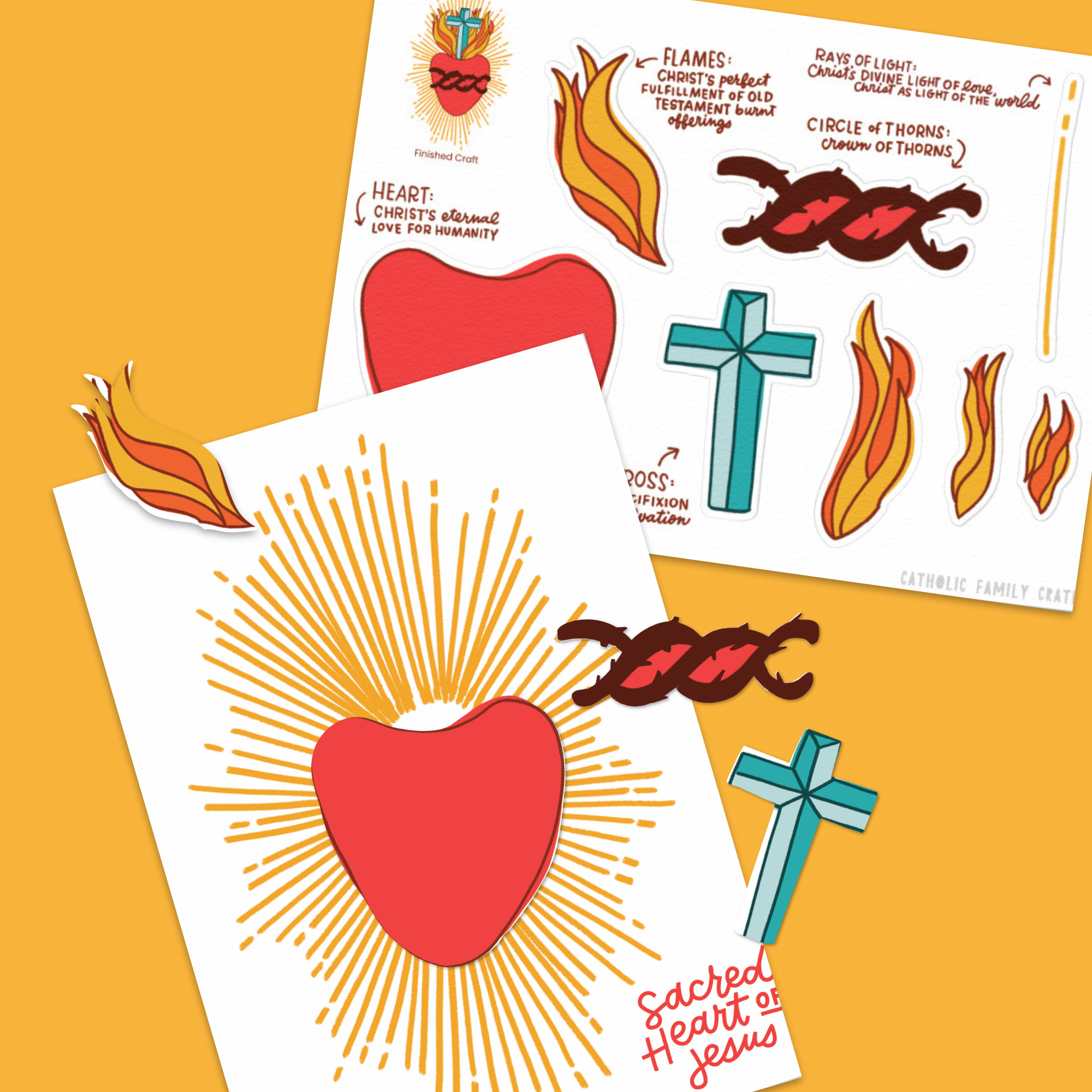 Sacred Heart Enthronement Kit (+ 3 Crafts)