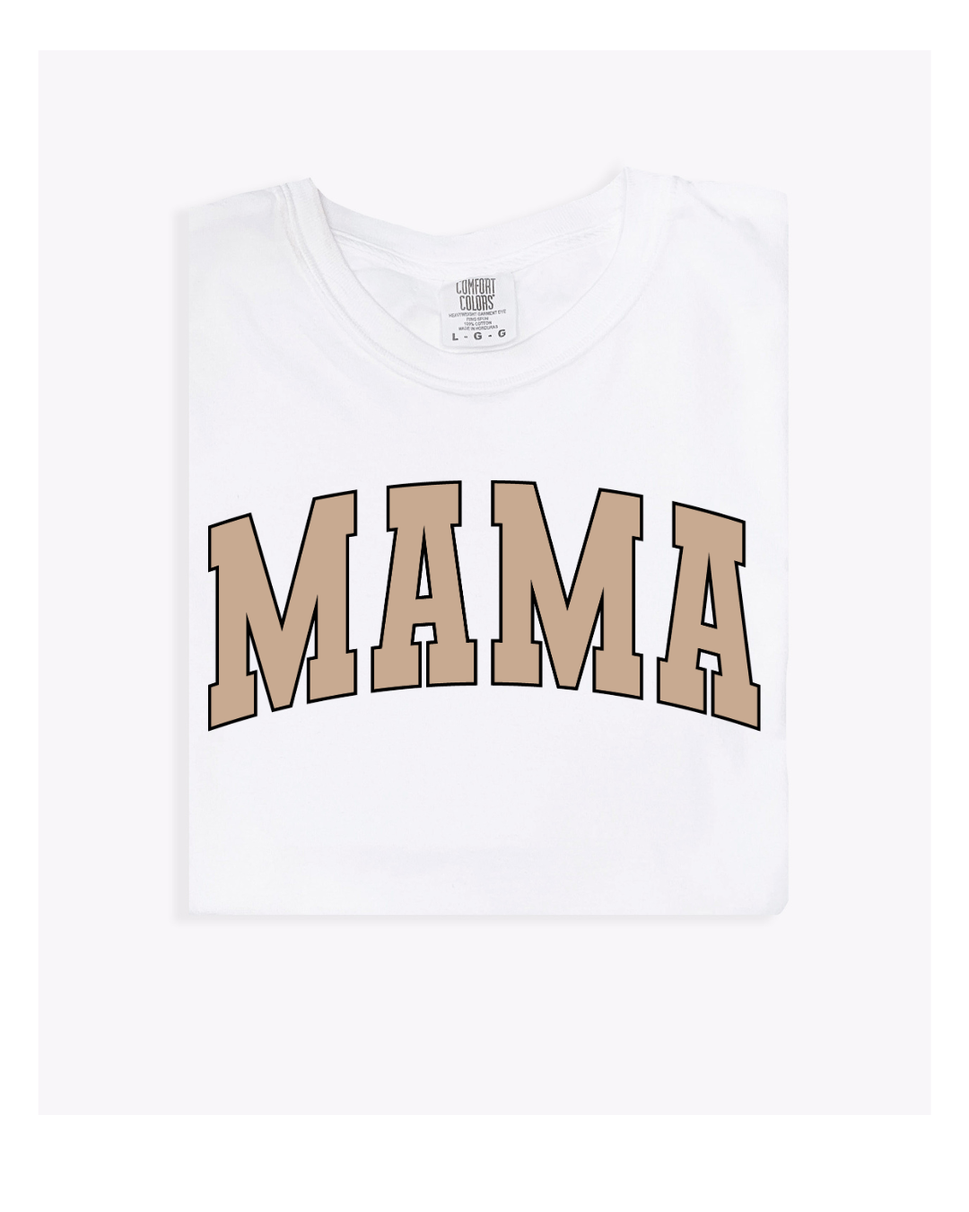 Mama Classic Collegiate Style Varsity Tee