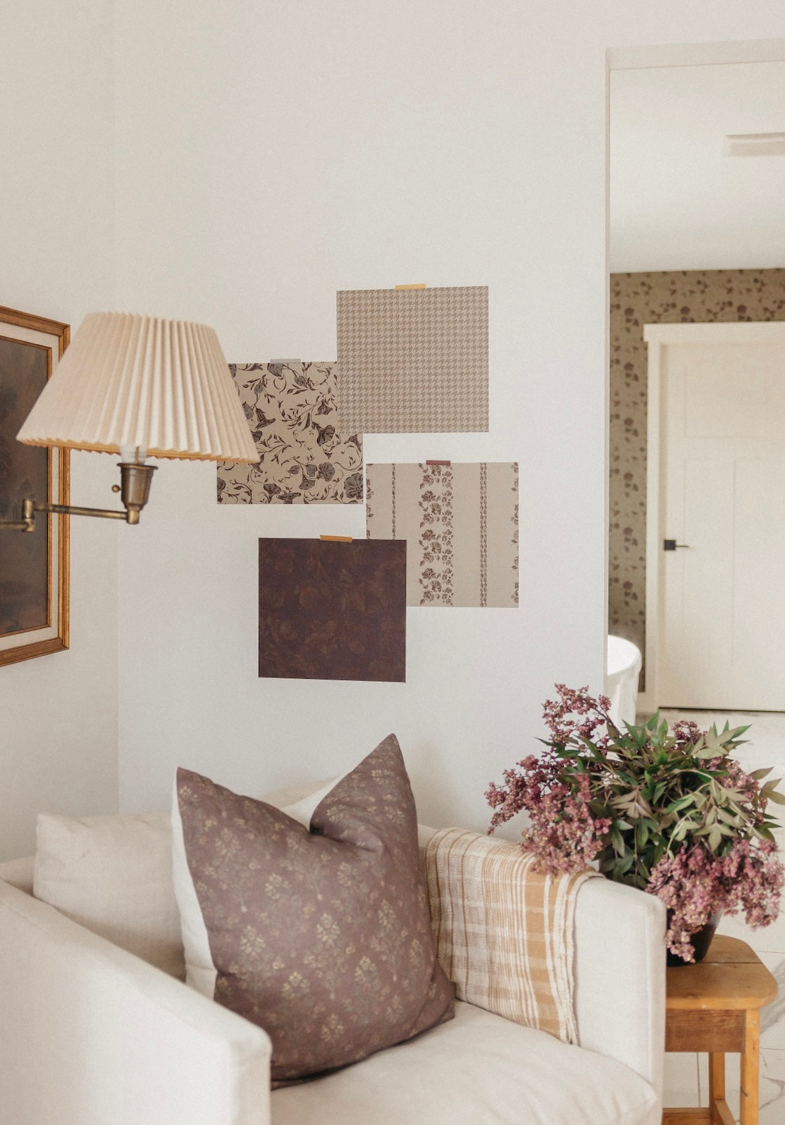 Roselle Stripe Wallpaper By Safari Natalia X Taddy Mikelaites