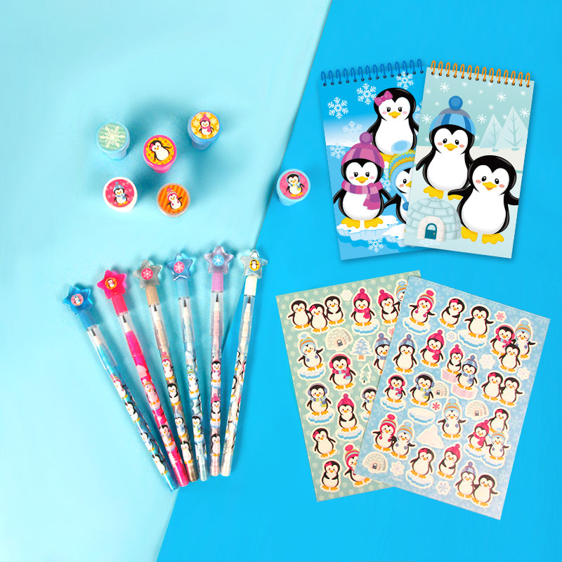 Penguin Party Favor Bundle For 12 Kids
