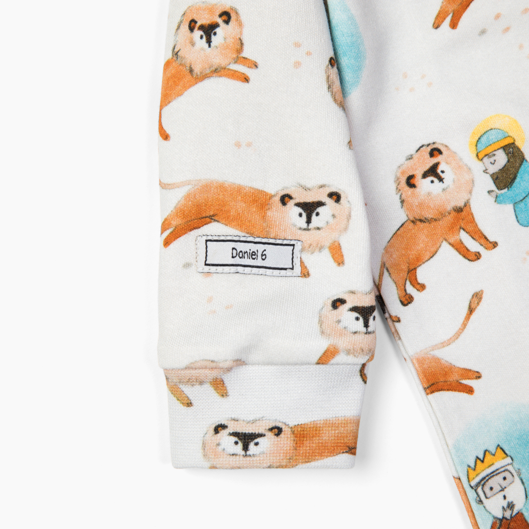 Daniel & The Lions Den Pj Footed Onesie Cotton