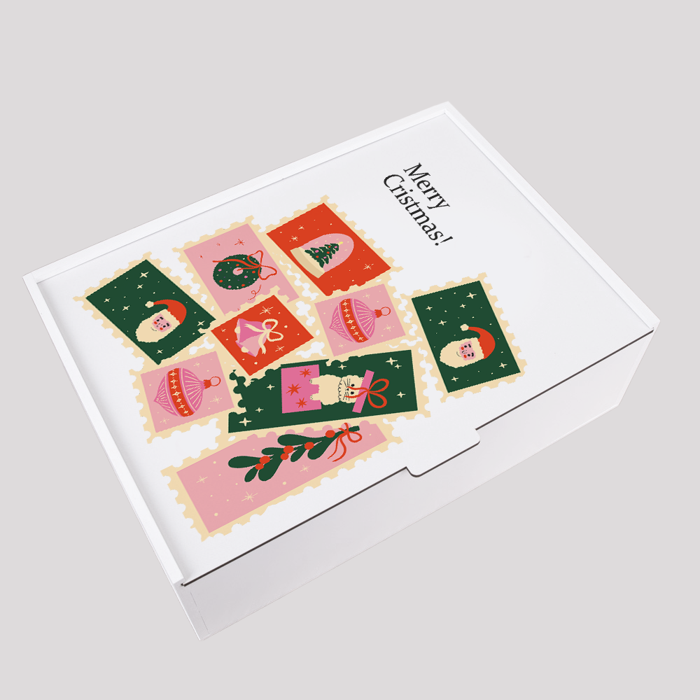 Gift Boxes For Christmas. Rectangular