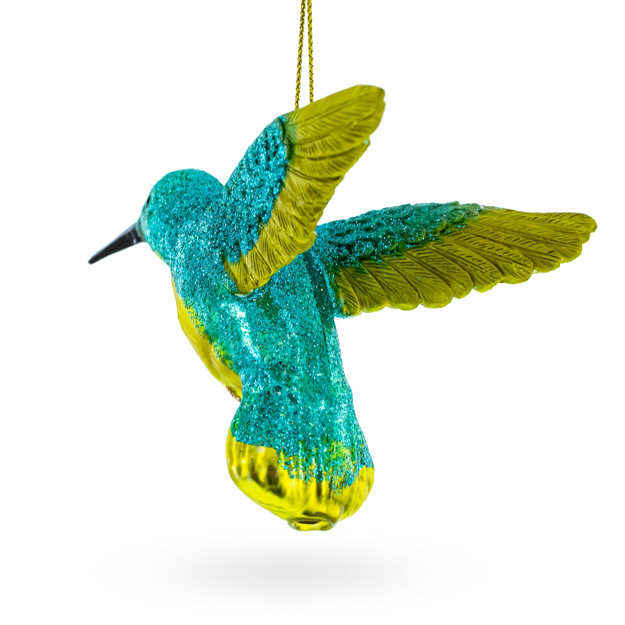 Vivid Hummingbird - Blown Glass Christmas Ornament