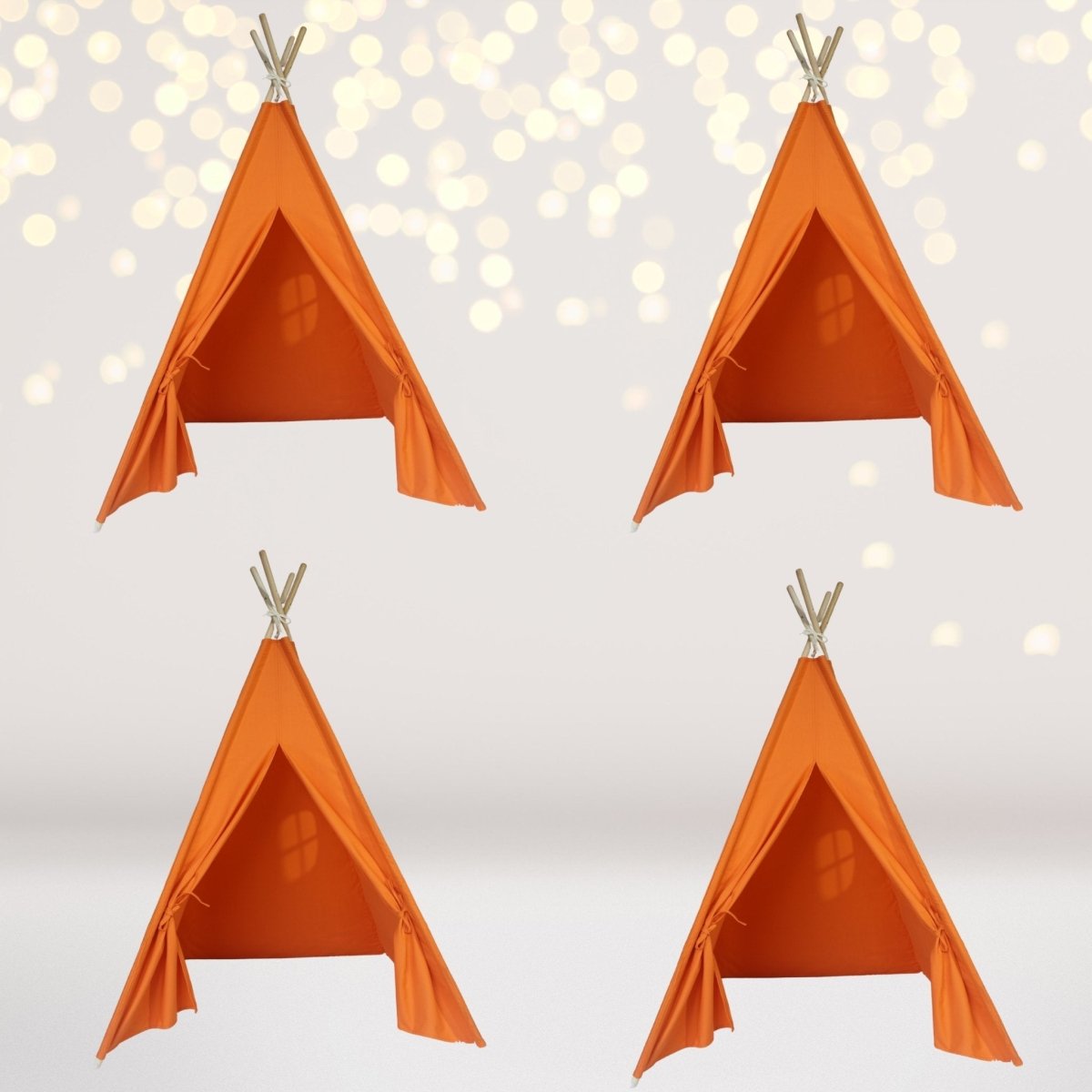 4 Pack Kids Sleepover Tents Party-luxe Kids Teepee Tent With Lights