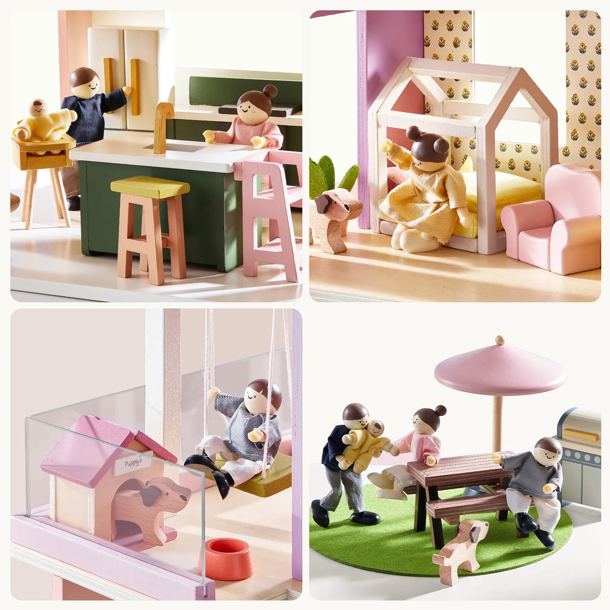 ® Sweetwood Edge Dollhouse - Green & Pink