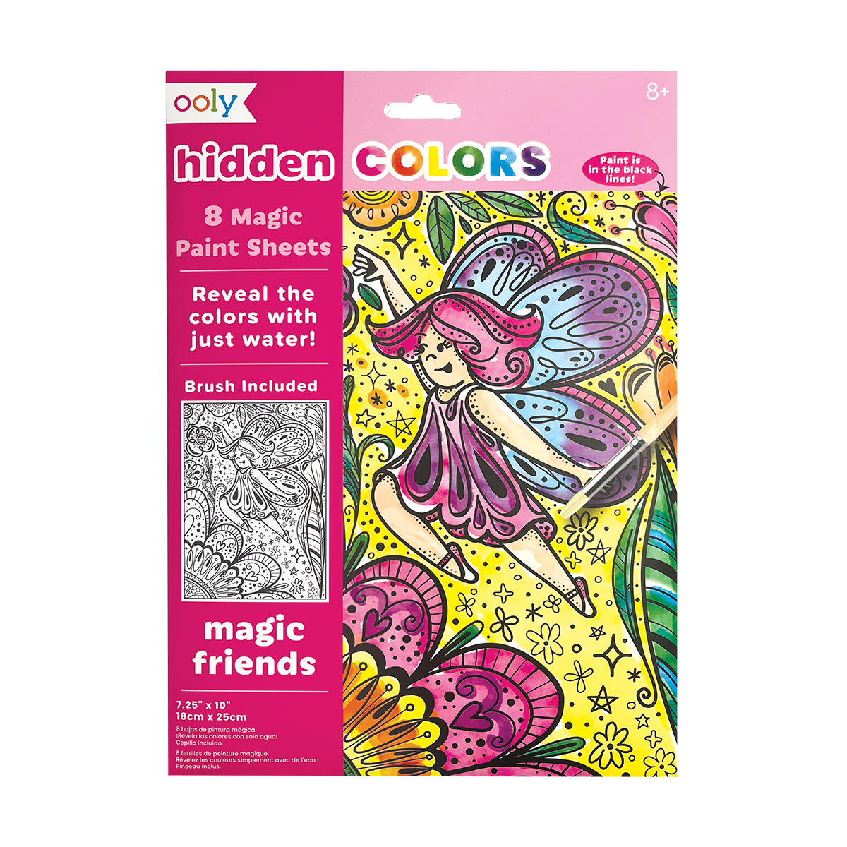 Hidden Colors Magic Paint Sheets - Magic Friends by OOLY