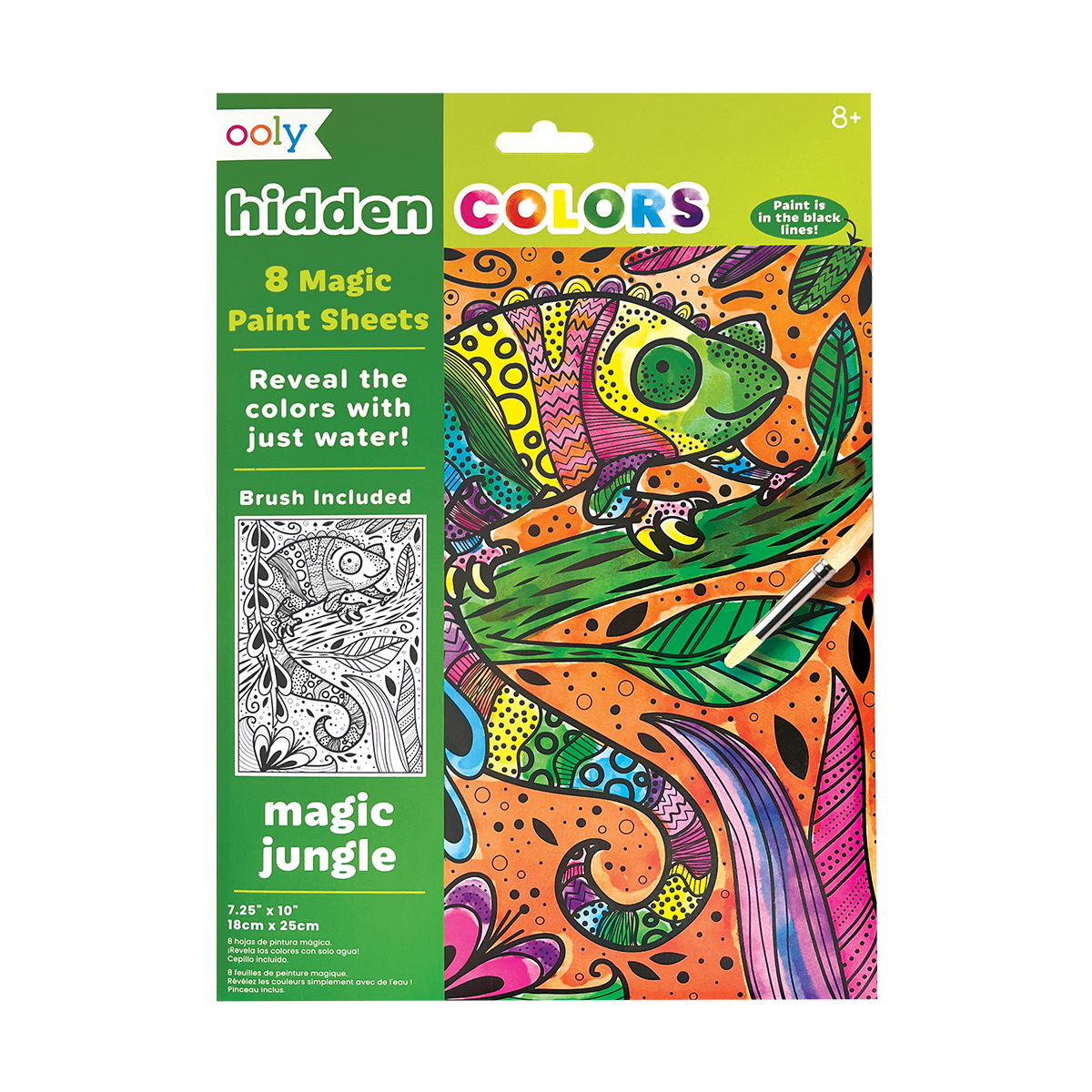 Hidden Colors Magic Paint Sheets - Magic Jungle by OOLY