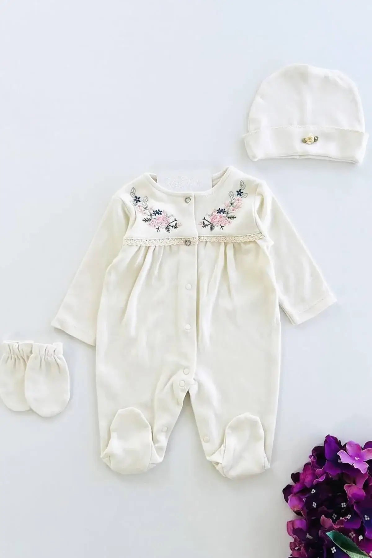 Sakura Jumpsuit Set - 3 Pcs