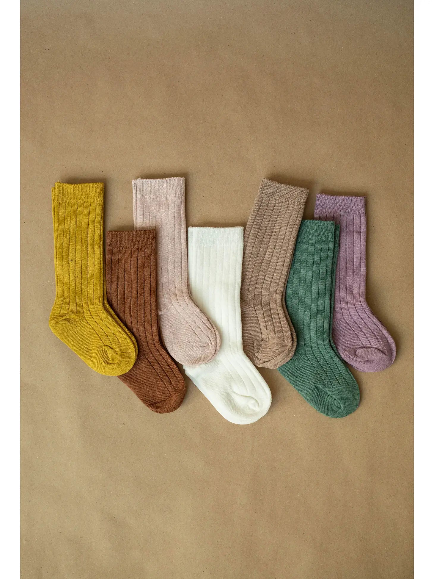 Back To School Brown-knee High Socks