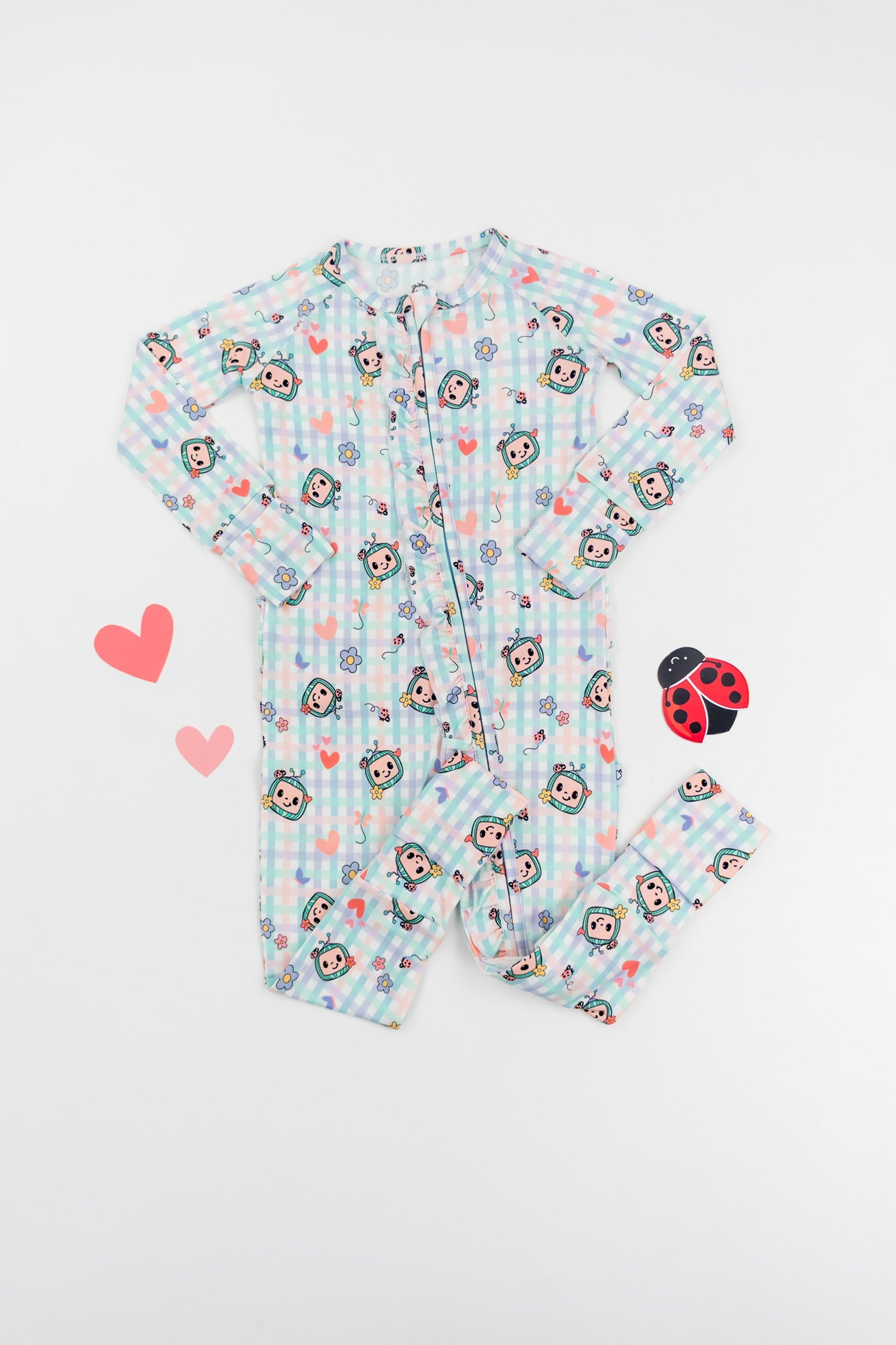 Dream Big Little Co X Cocomelon Springtime Melon Dream Ruffle Romper