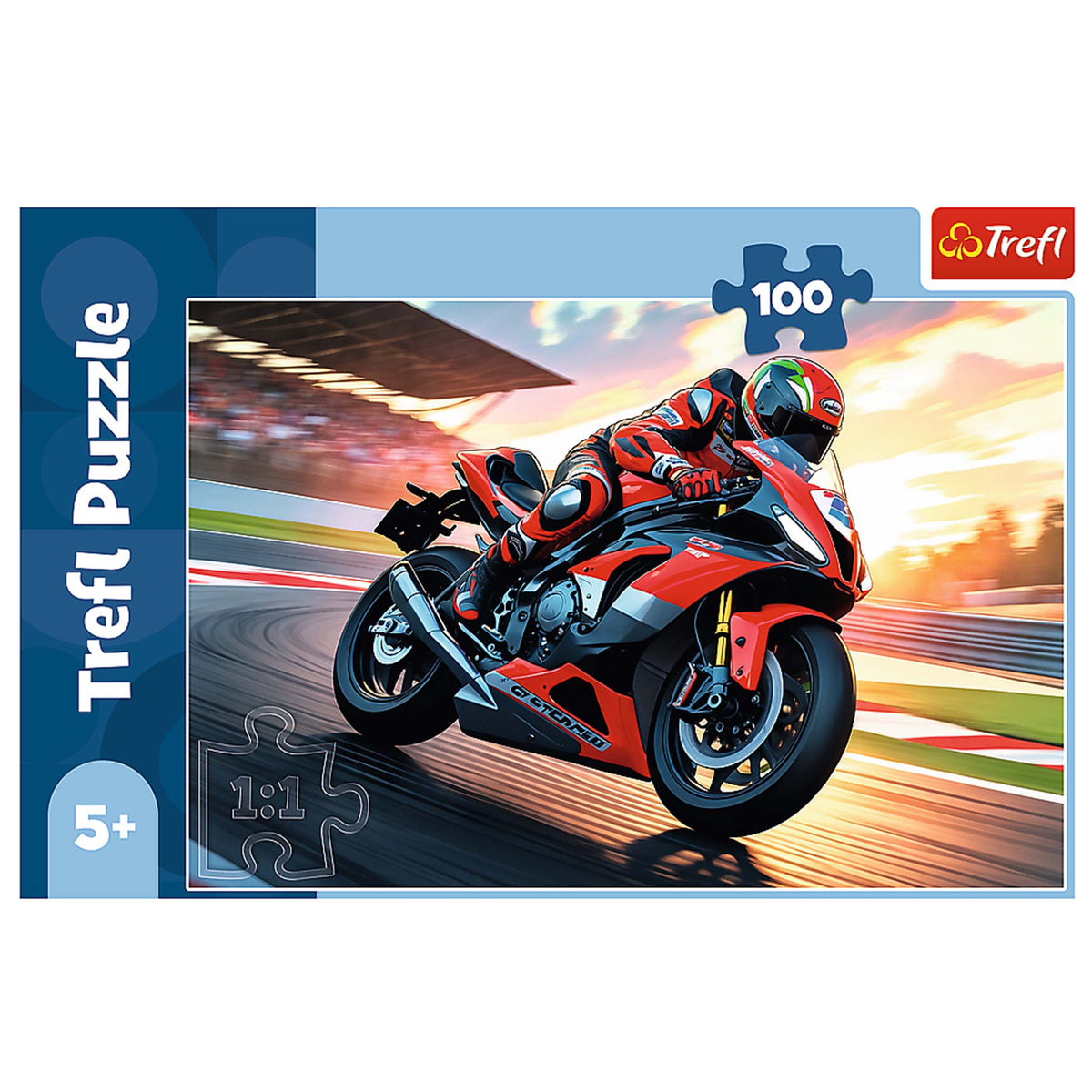 Kids Fast Motorbike 100 Piece Puzzle
