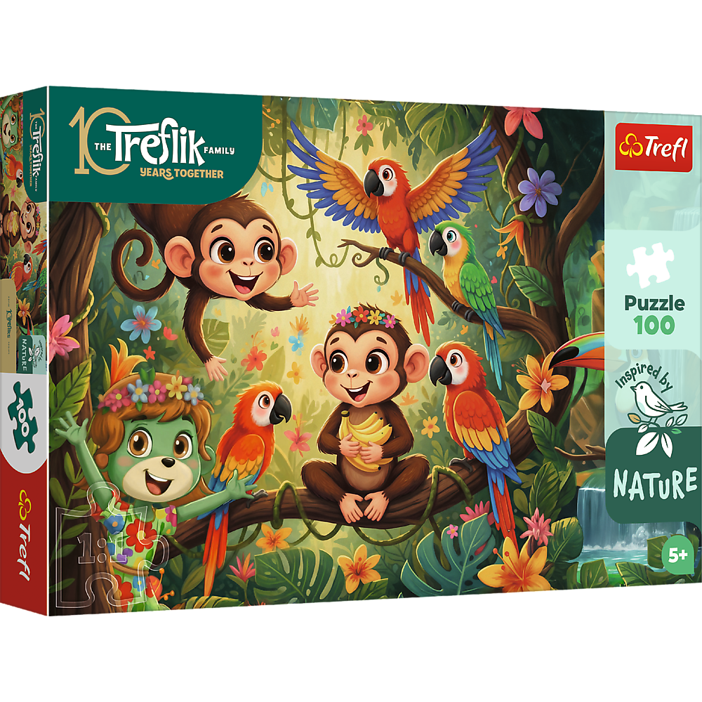 Kids ik Family - Monkeys And Friends 100 Piece Puzzle
