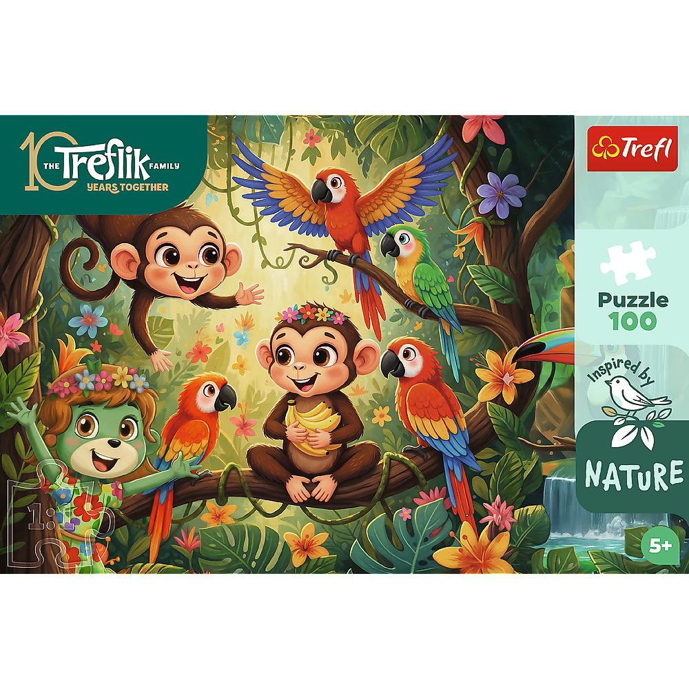 Kids ik Family - Monkeys And Friends 100 Piece Puzzle