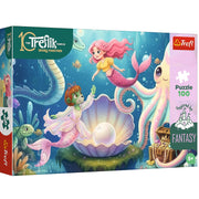 Kids Inspired By Fantasy In The Land Of Mermaids 100 Piece Kids Puzzle