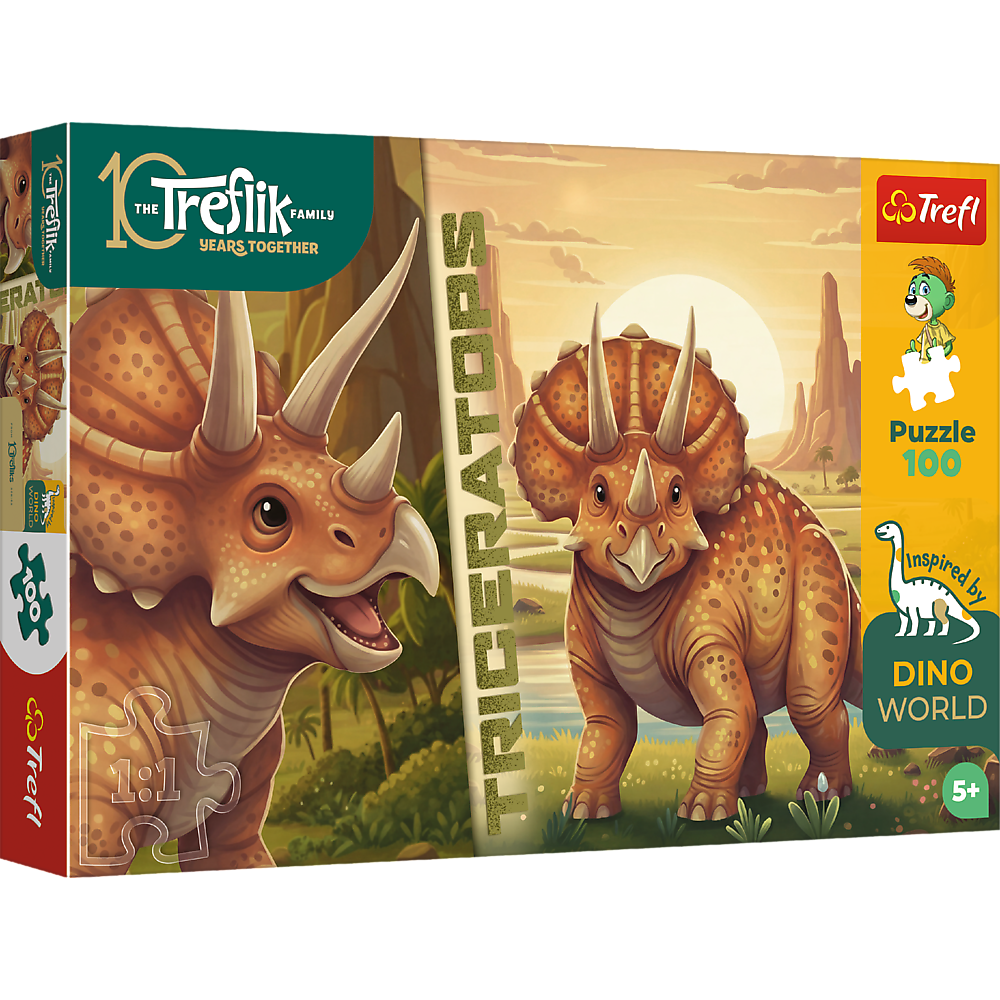 Kids ik Family - Inspired By Nature Triceratops 100 Piece Puzzle