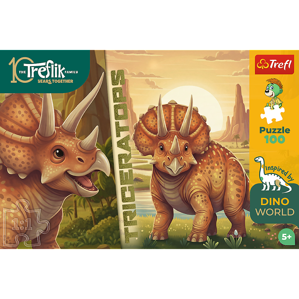 Kids ik Family - Inspired By Nature Triceratops 100 Piece Puzzle