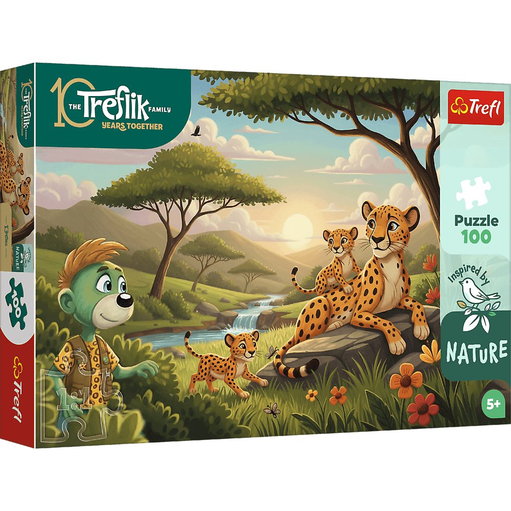Kids Inspired By Nature Cheetahs 100 Piece Kids Puzzle