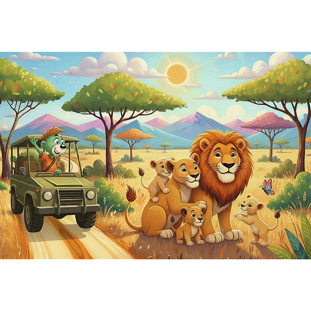 Kids ik Family - Inspired By Nature Lions 100 Piece Puzzle
