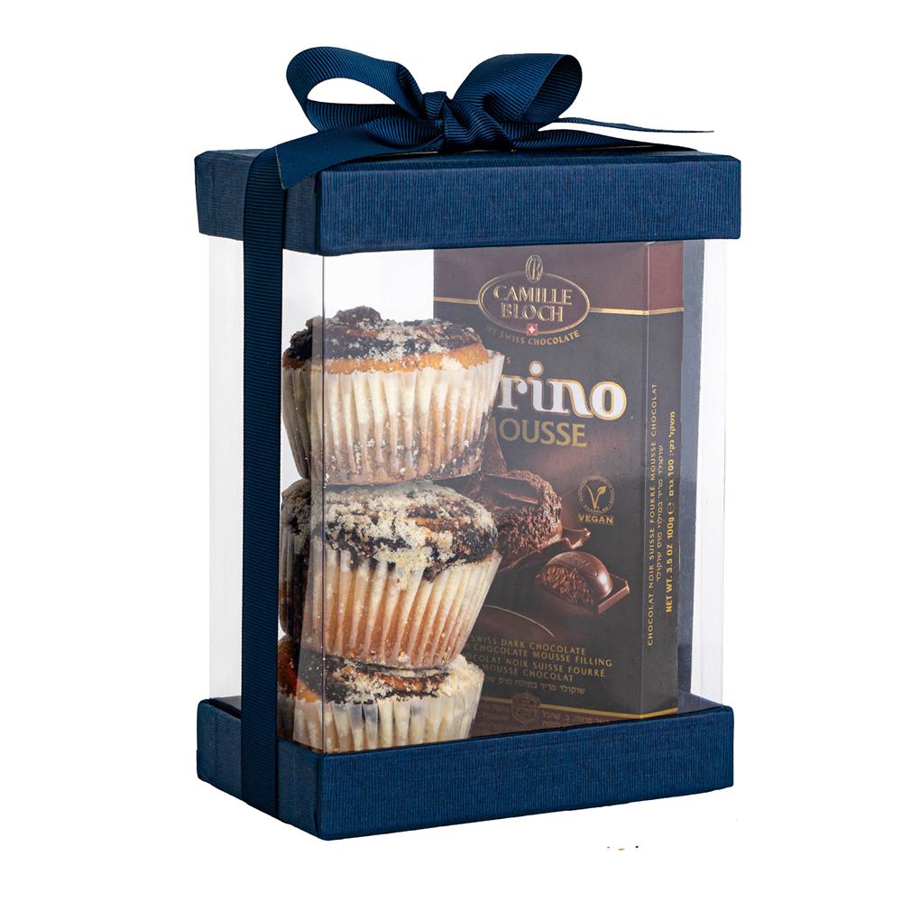 Clear Gold 7x5x3" Gift Boxes 6 Pack Bakery Boxes With Base Lid & Ribbon