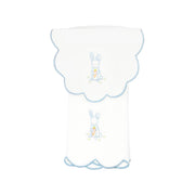 Baby Bunny Cotton Knit Bib & Burp Set