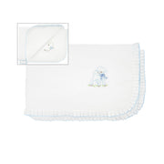 Baby Lamb & Bee Cotton Stroller Blanket