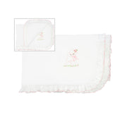 Baby Lamb & Bee Cotton Stroller Blanket