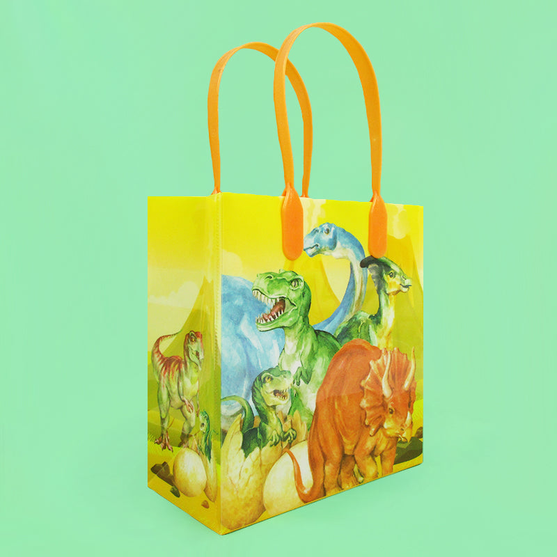 Jurassic Dinosaur Party Favor Bags Treat Bags - Set Of 6 Or 12