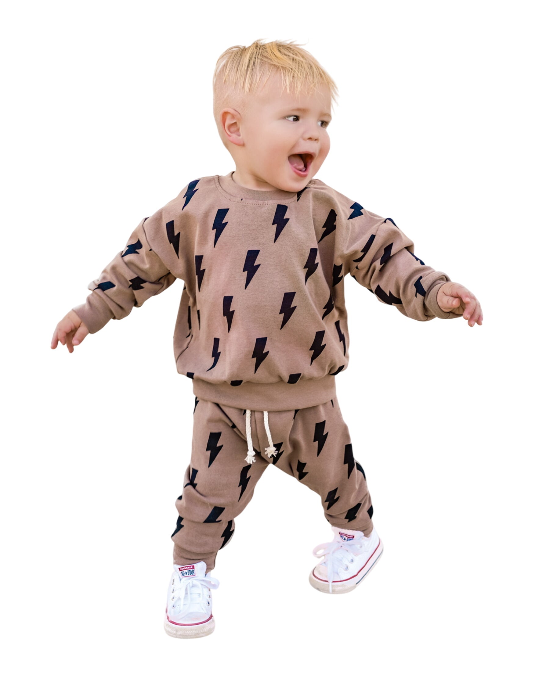 Jogger Set | Mocha Bolts