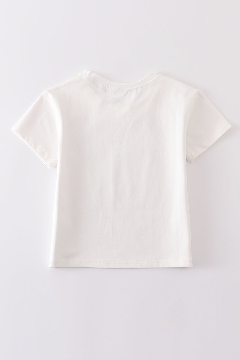 Cream Blank Basic T-shirt Adult Kids And Baby Bubble