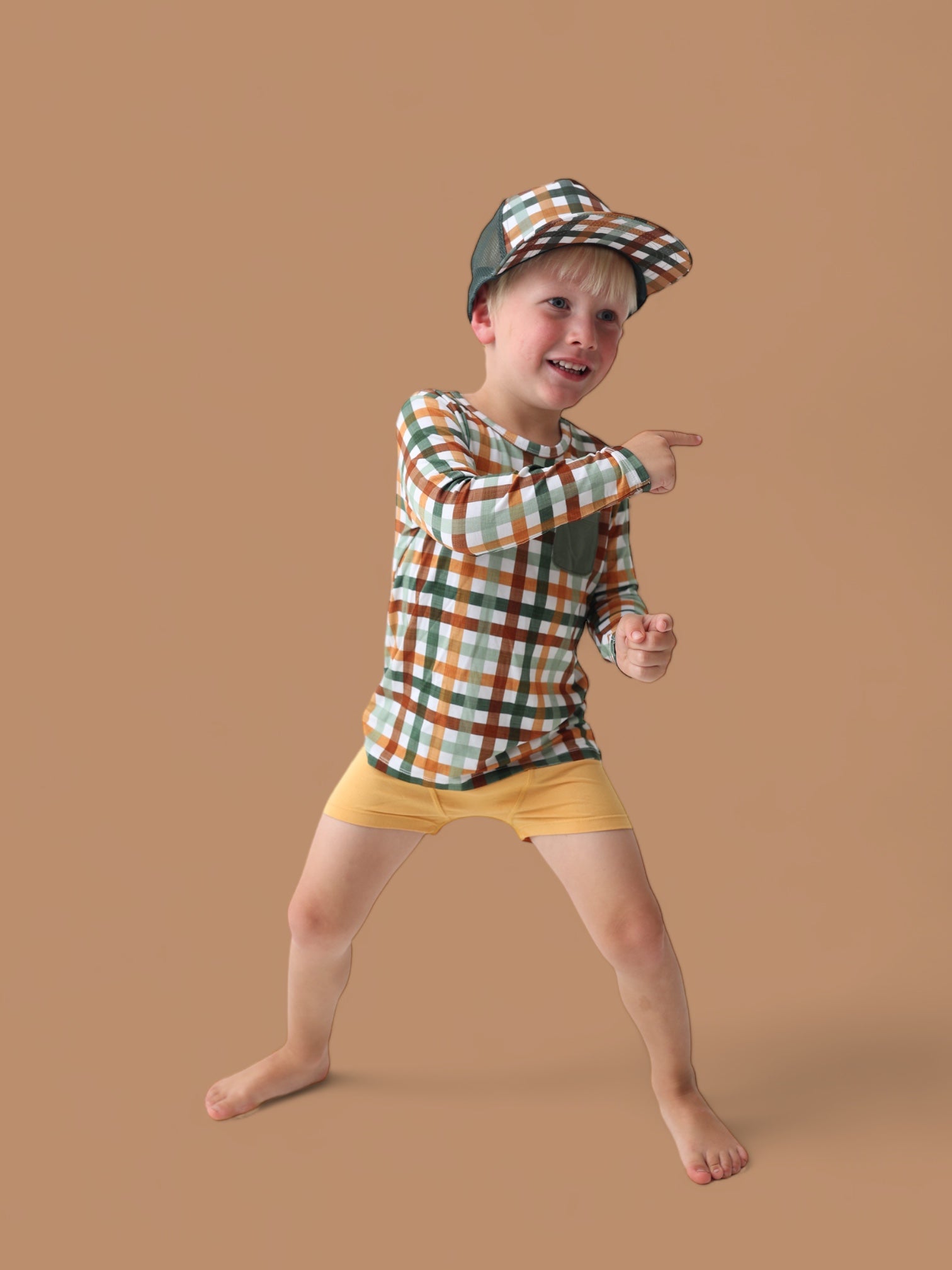 Autumn Plaid Dream Trucker Hat