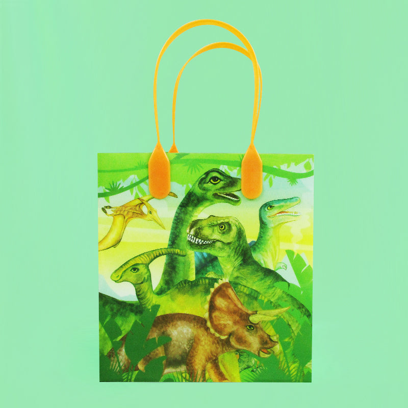 Jurassic Dinosaur Party Favor Bags Treat Bags - Set Of 6 Or 12