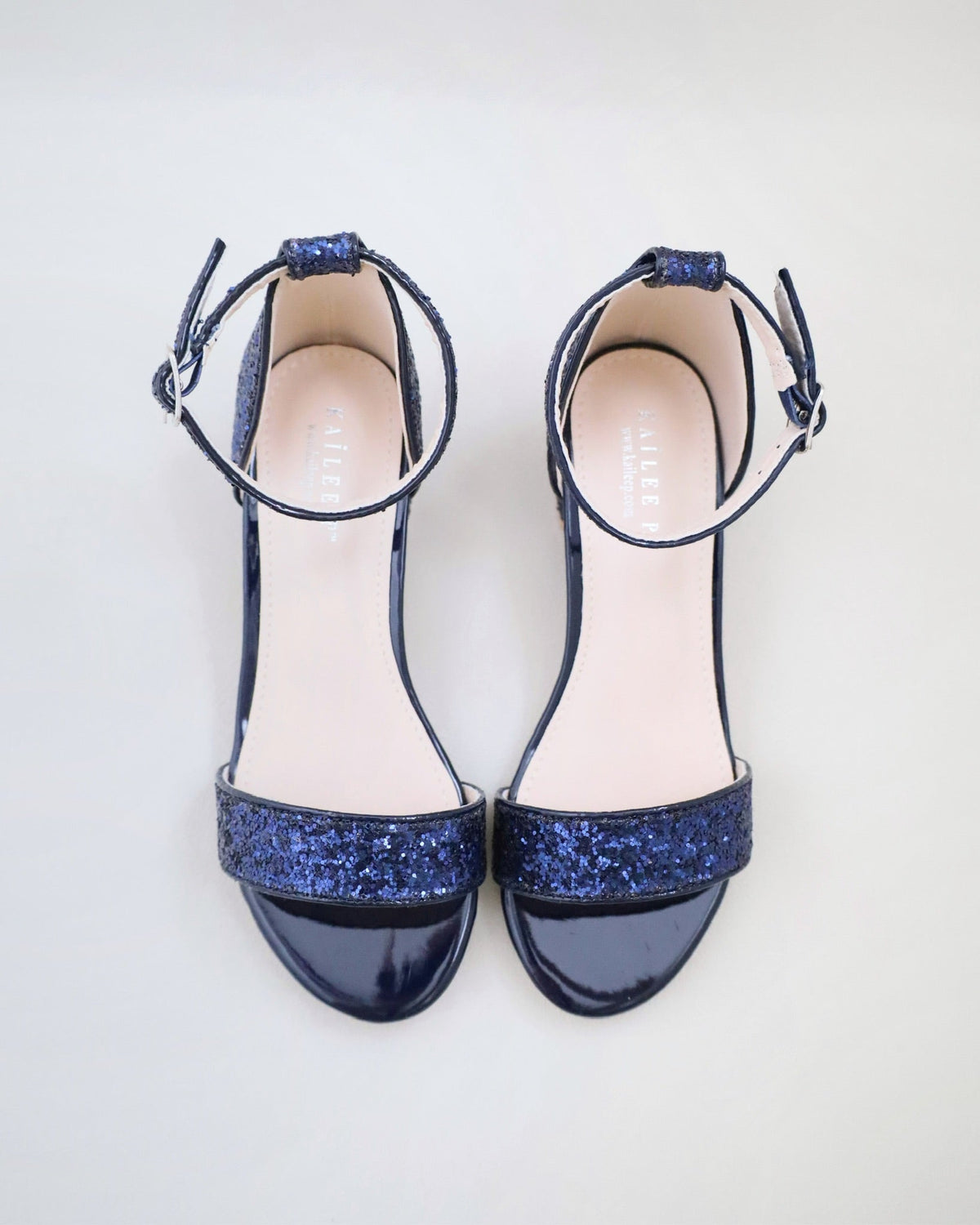 Rock Glitter Low Block Heel Girls Sandals