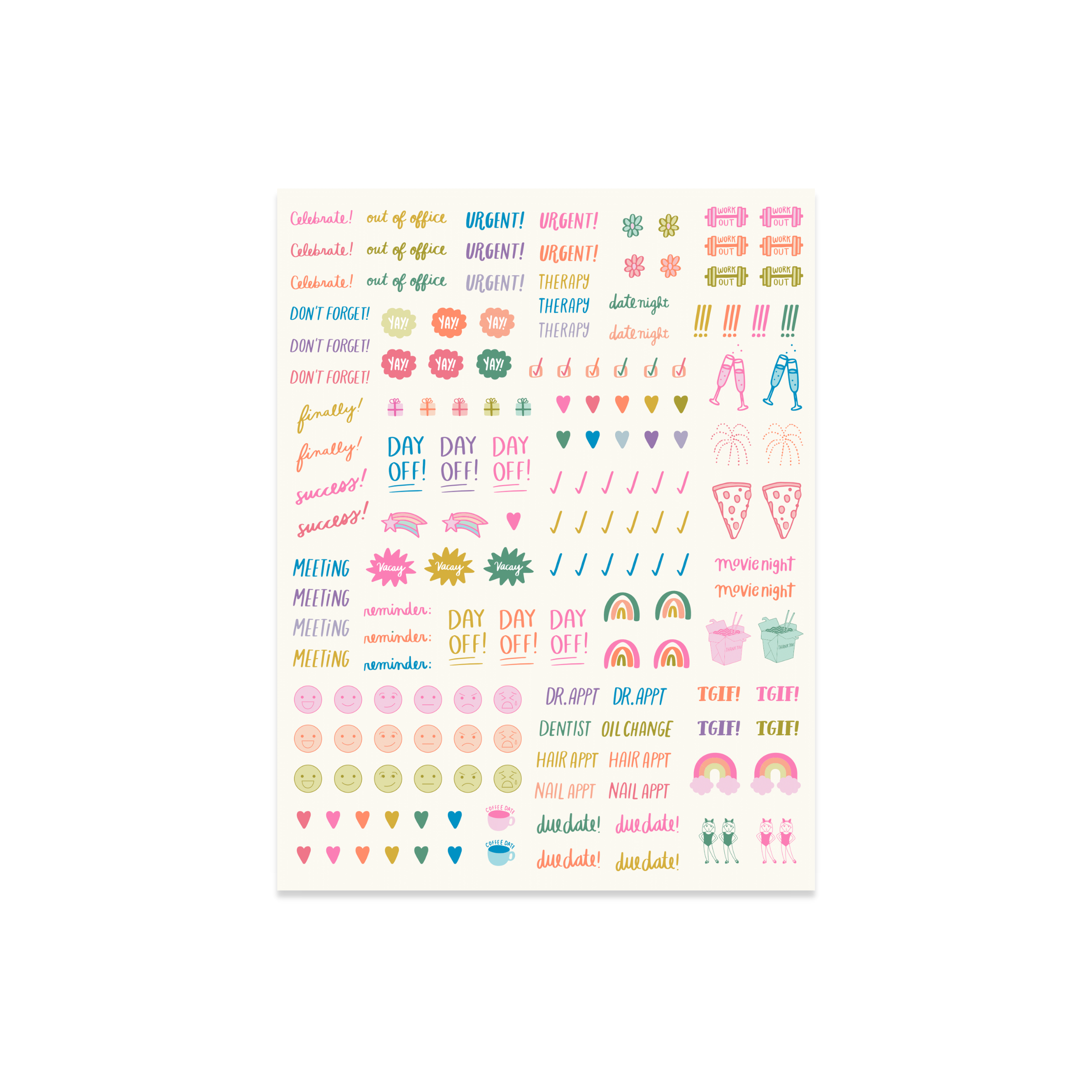 Planner Sticker Sheets