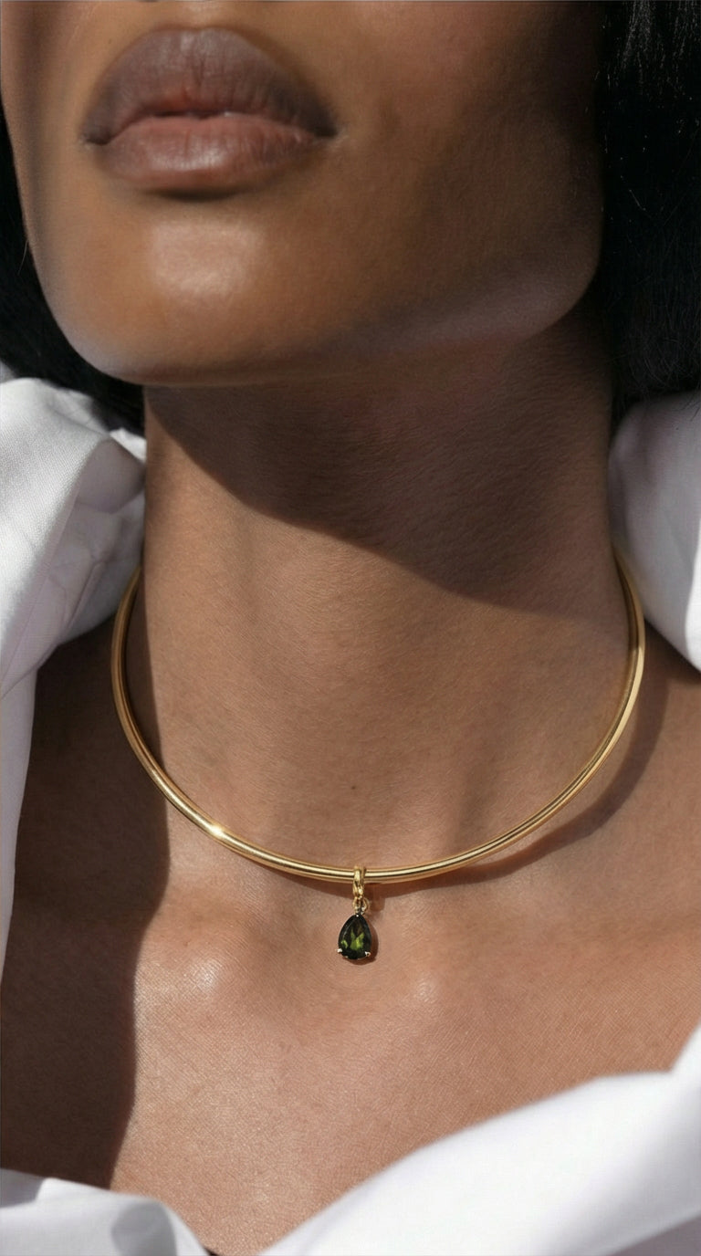 Pear Cut Charm Peridot