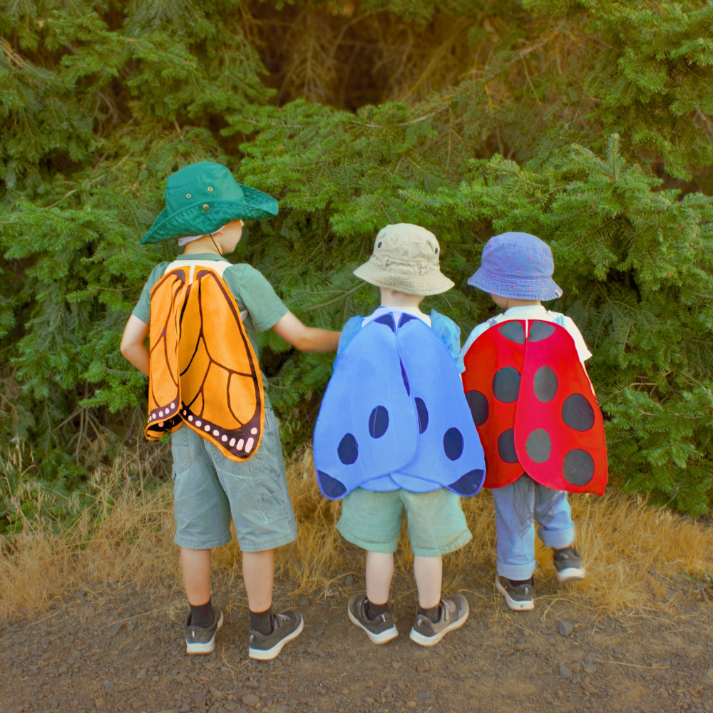 Spotted Blue Butterfly Wings Costume