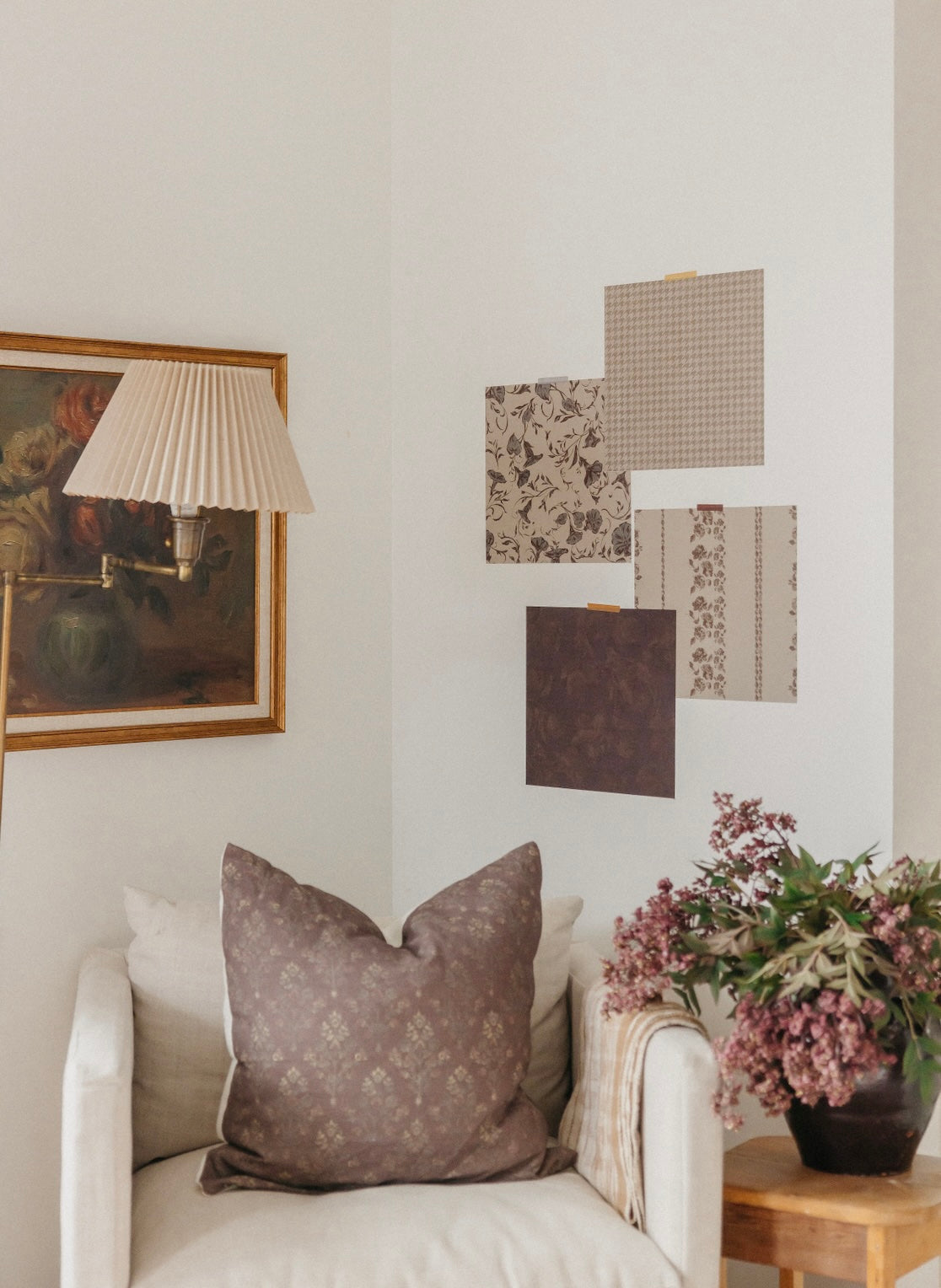 Roselle Stripe Wallpaper By Safari Natalia X Taddy Mikelaites