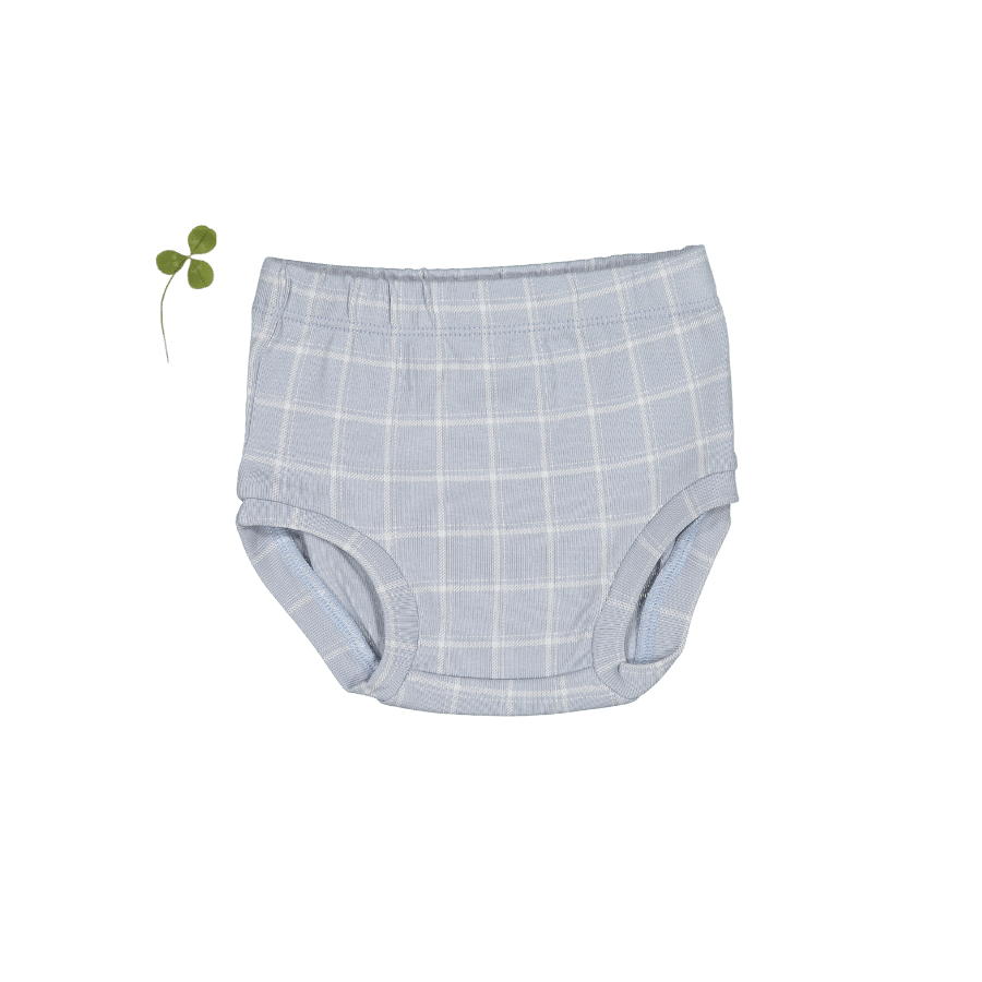 The Printed Bloomer - Blue Grid