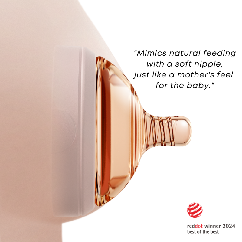 Ultra Wide Neck Baby Bottle 5 Oz Pink