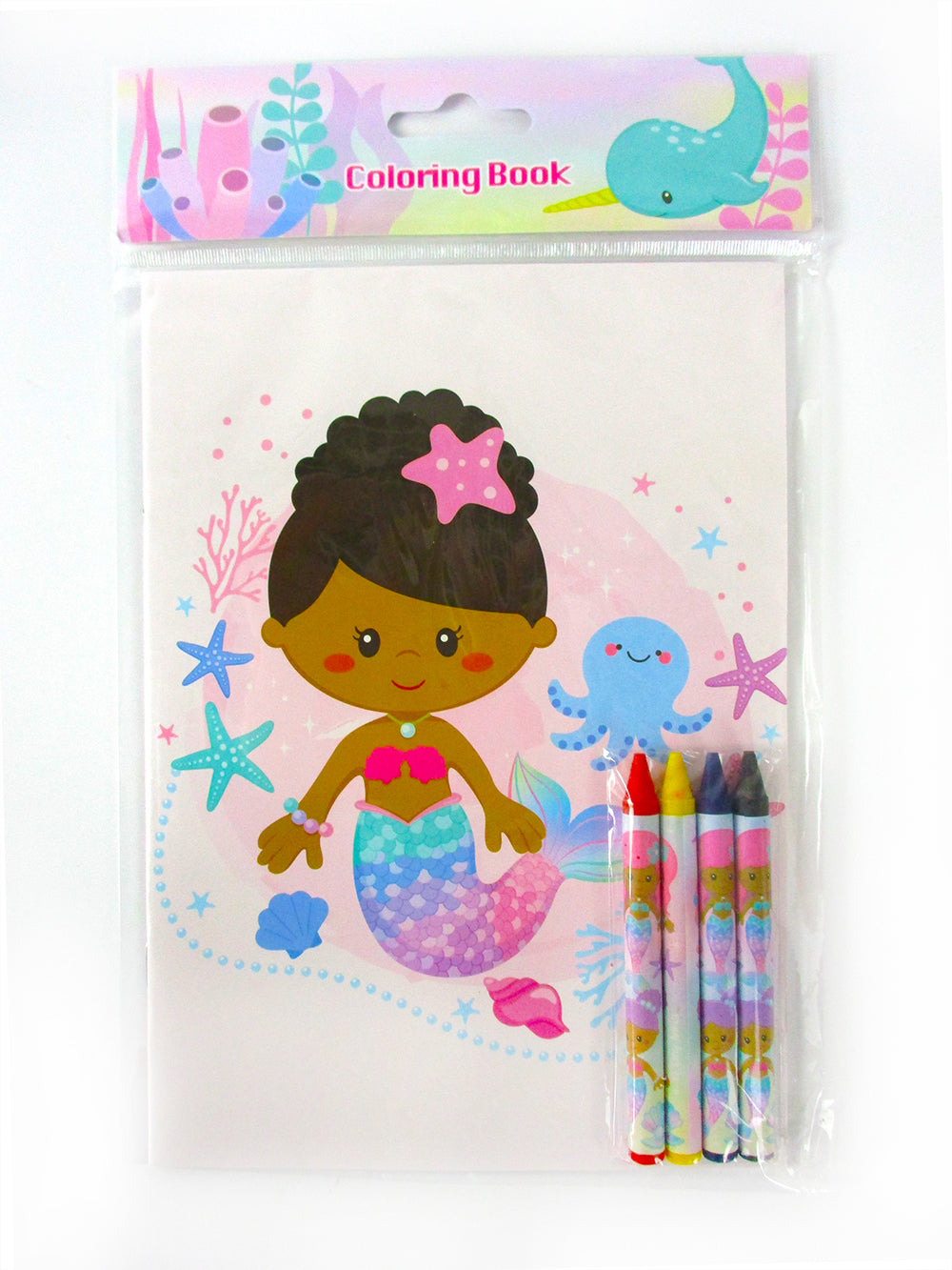 Rainbow Mermaid Coloring Books - Set Of 6 Or 12