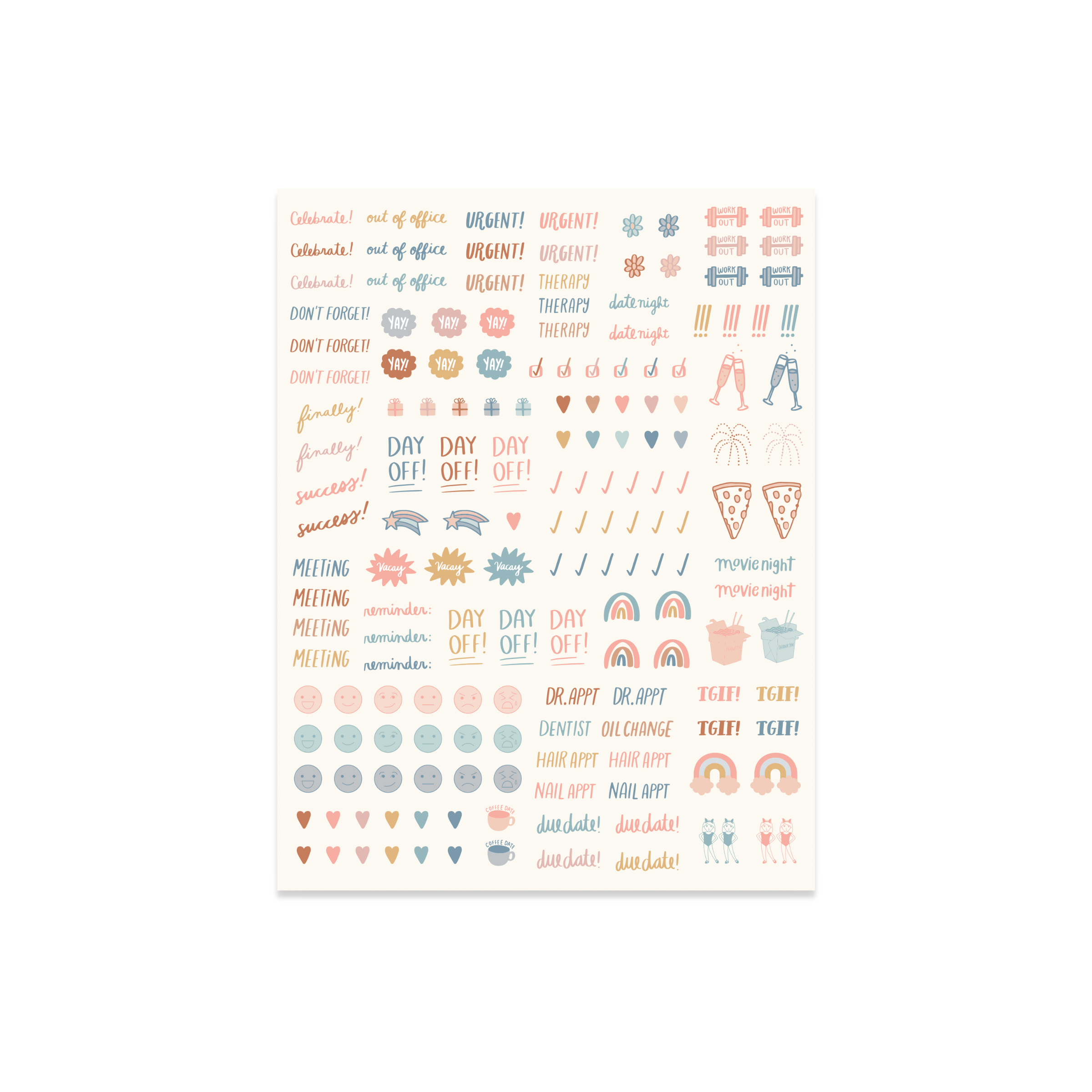 Planner Sticker Sheets