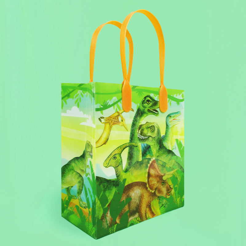Jurassic Dinosaur Party Favor Bags Treat Bags - Set Of 6 Or 12