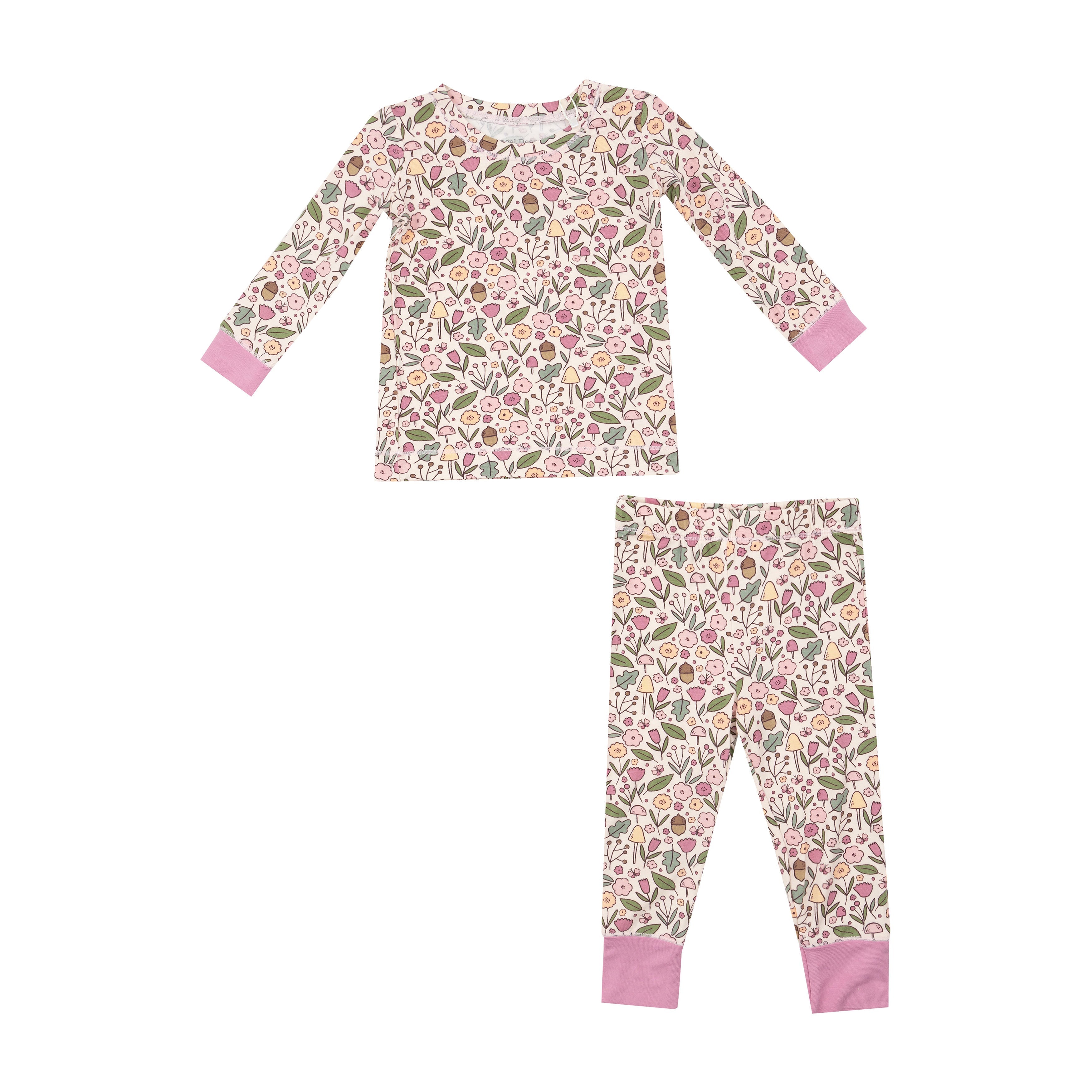 L/s Loungewear Set - Acorn Floral